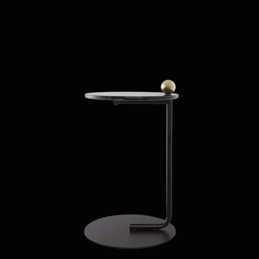 AYTM CASTELLUM Sidebord Sort/Marmor