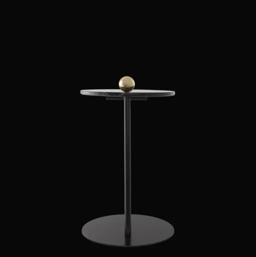 AYTM CASTELLUM Sidebord Sort/Marmor