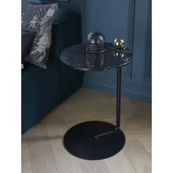 AYTM CASTELLUM Sidebord Sort/Marmor
