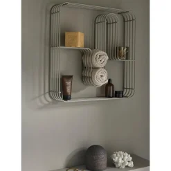 AYTM CURVA Hyldedisplay Firkant Taupe