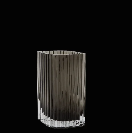 AYTM FOLIUM Vase 25 cm Sort