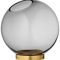 AYTM GLOBE Vase med Stand Sort/GuldØ21 cm