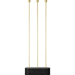 AYTM GRASIL Gulv Lysestage Sort/Guld