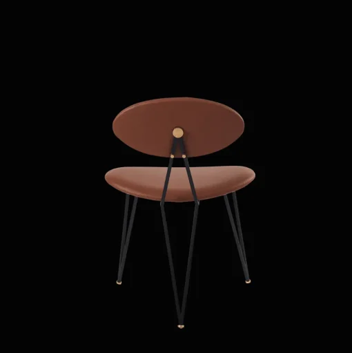 AYTM SEMPER Spisebordsstol Sort/Cognac