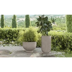 AYTM TERRA Blomsterpotte/Vase H75xØ40 Sand