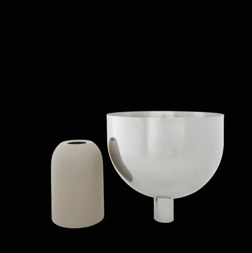 AYTM TORUS Blomsterpotte 22 cm Sølv/Taupe