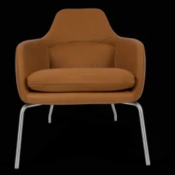 Bent Hansen Asento Lánestol Rustfrit Stål/Cognac