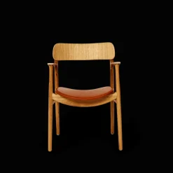 Bent Hansen Asger Spisebordsstol Polstret Eg/Ranchero Whisky