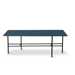 Bent Hansen Metro M108x55 Sofabord Mørk Grå/4179 Smokey Blue