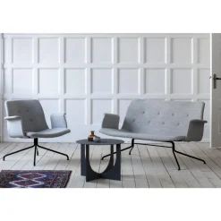 Bent Hansen Primum Sofa med Armlán Sort/Cognac