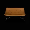 Bent Hansen Primum Sofa Uden Armlán Sort/Cognac