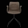Bent Hansen Primum Spisebordsstol med Armlán Og Swivel Sort/Tartufo