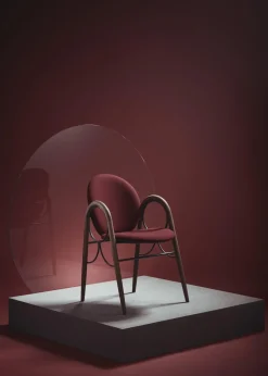 Brdr. Krüger Arkade Spisebordsstol Stel I Krom Metal og Egetrá med Polstring I Sort Láder