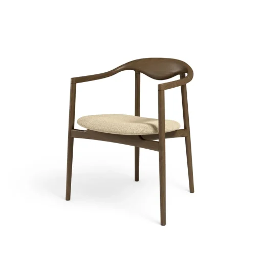 Brdr. Krüger Jari Spisebordsstol Røget Egetrá/Cream 0019