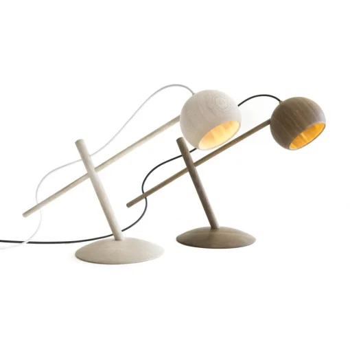 Brdr. Krüger Lune Bordlampe Røget Egetrá