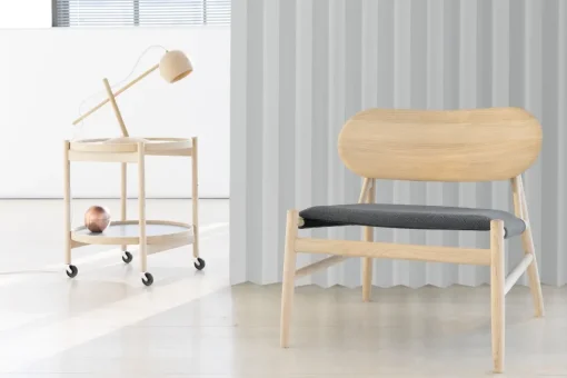 Brdr. Krüger Lune Bordlampe Røget Egetrá