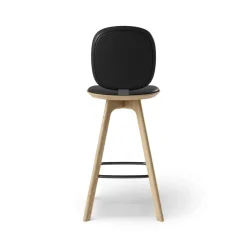 Brdr. Krüger Pauline Comfort Barstol H65 Egetrá/Sort Láder