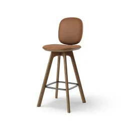 Brdr. Krüger Pauline Comfort Barstol H75 Røget Egetrá/Brandy Láder