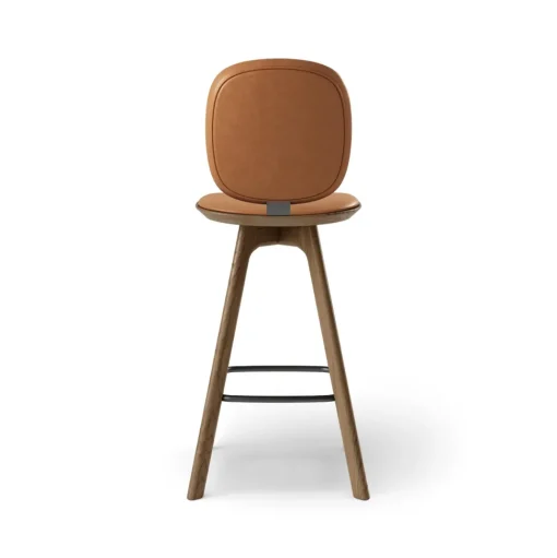 Brdr. Krüger Pauline Comfort Barstol H75 Røget Egetrá/Brandy Láder
