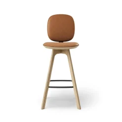 Brdr. Krüger Pauline Comfort Barstol H65 Egetrá/Brandy Láder