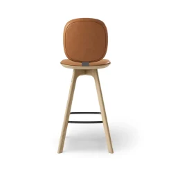 Brdr. Krüger Pauline Comfort Barstol H65 Egetrá/Brandy Láder