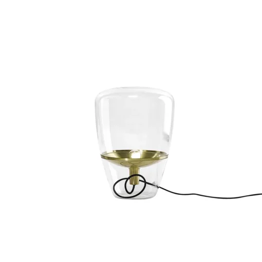 Brokis Balloons Lille Bord/Gulvlampe Klart Glas/Messing