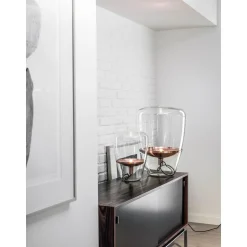 Brokis Balloons Lille Bord/Gulvlampe Klart Glas/Messing