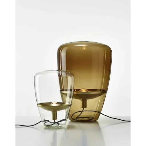 Brokis Balloons Lille Bord/Gulvlampe Klart Glas/Messing