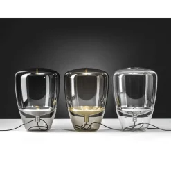Brokis Balloons Lille Bord/Gulvlampe Klart Glas/Messing