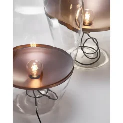Brokis Balloons Stor Gulvlampe Klart Glas/Kobber