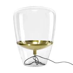 Brokis Balloons Stor Gulvlampe Klart Glas/Messing