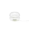 Brokis Macaron Bordlampe Lille Klart Glas/Hvid Onyx