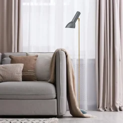 Cph Lighting Oblique Gulvlampe Olivengrøn/Messing