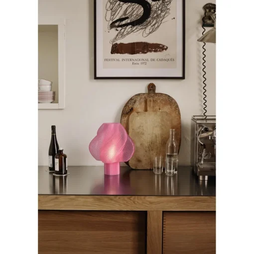 Crème Atelier Soft Serve Grande Bordlampe Rose Sorbet