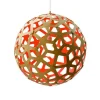 David Trubridge CoralØ60 Rød Pendel