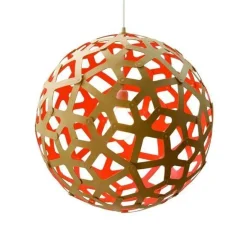 David Trubridge CoralØ60 Rød Pendel