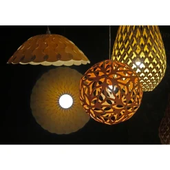 David Trubridge Floral PendelØ40 Sort 2 Sider