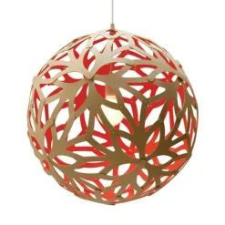 David Trubridge FloralØ80 Rød Pendel