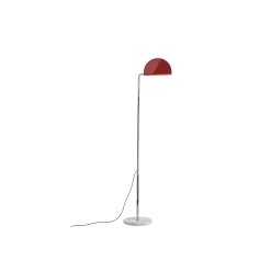 DCWéditions Mezzaluna Gulvlampe Krom/Rød