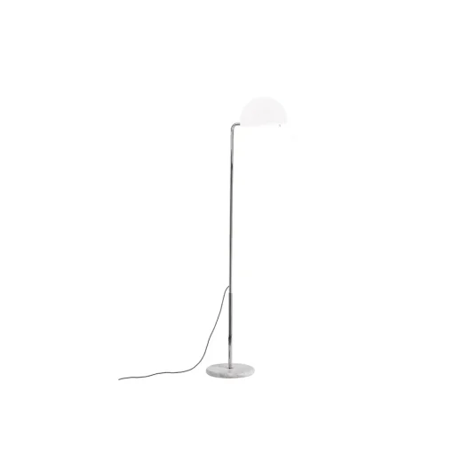 DCWéditions Mezzaluna Gulvlampe Krom/Hvid