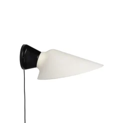 DCWéditions Plume CA Váglampe Sort/Porcelán