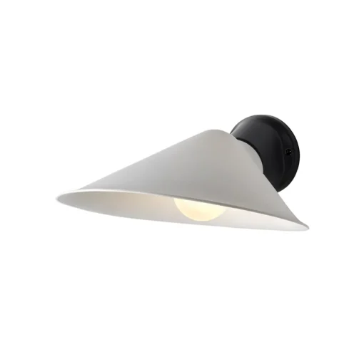 DCWéditions Plume Váglampe Porcelán/Sort