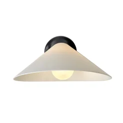 DCWéditions Plume Váglampe Porcelán/Sort