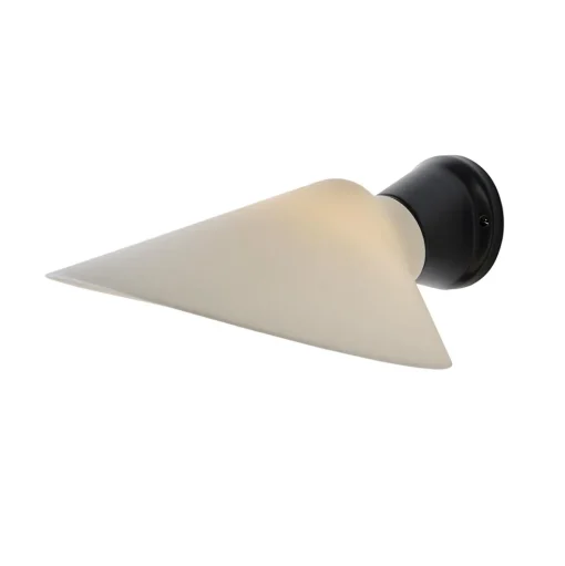 DCWéditions Plume Váglampe Porcelán/Sort