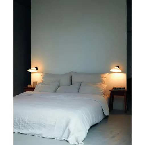 DCWéditions Plume Váglampe Porcelán/Sort