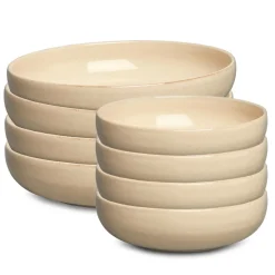 Decotique BON Skåle Startersát Skåle Sát af 8 Beige
