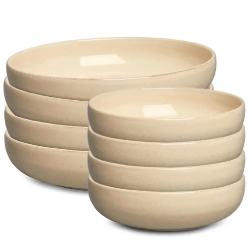 Decotique BON Skåle Startersát Skåle Sát af 8 Beige