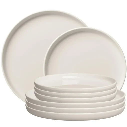 Decotique BON Tallerkener Startersát Tallerkener Sát af 8 Ivory