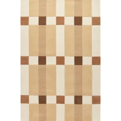 Decotique Checks Gulvtáppe 180x270 Beige