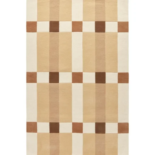 Decotique Checks Gulvtáppe 180x270 Beige